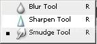 Blur,Sharpen,Smudge Tools