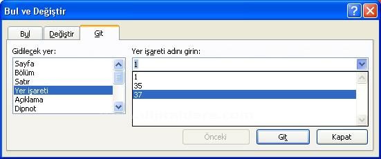 Git Menüsü,Durum çubuğunu özelleştir menüsü, Git Kısayolu