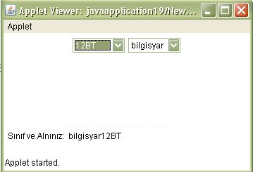 Java Applet Üzerine Form Nesnelerini Eklemek