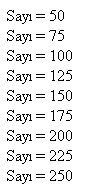 Javascriptte Döngüler for, while, do-while, break, continue, for-in
