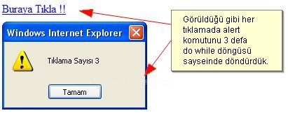 Javascriptte Döngüler For, While, Do-while, Break, Continue, For-in