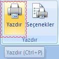 Yazdır Menüsü