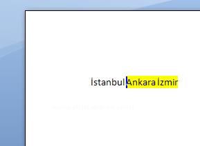 Office 2007 Yazı Tipi Menüsü Ve Araçları