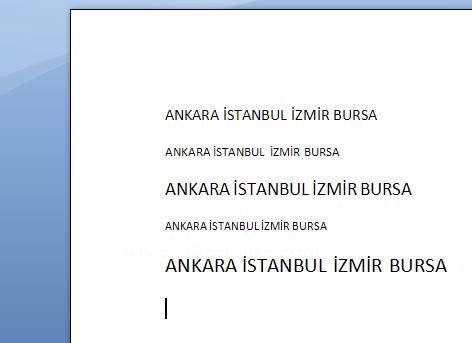 Office 2007 Yazı Tipi Menüsü Ve Araçları