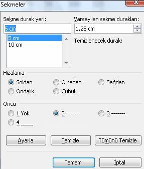 Cetvel Üzerindeki Paragraf İşlemleri Ve Sayfa Ayarlar
