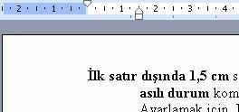 Cetvel Üzerindeki Paragraf İşlemleri Ve Sayfa Ayarlar
