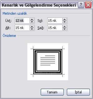 World 2007 - Kenarlıklar Ve Gölgelendirme