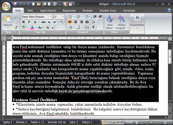 World 2007 - Kenarlıklar Ve Gölgelendirme
