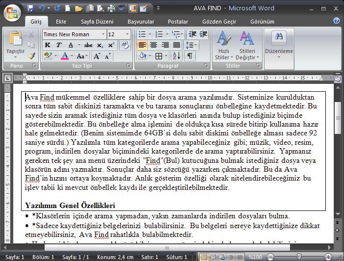 World 2007 - Kenarlıklar Ve Gölgelendirme