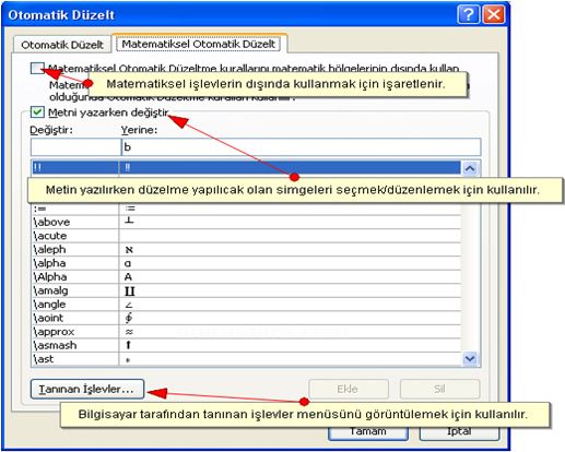 Otomatik Düzelt