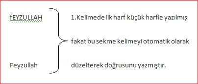 Word 2007 -otomatik Düzelt