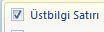 Word 2007 - Tablo Araçları Menüsü
