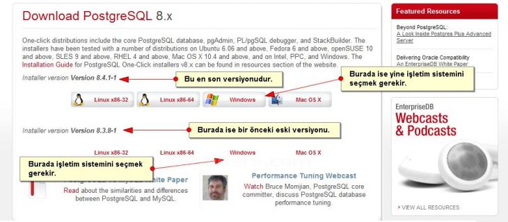 PostgreSQLin Kurulması