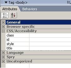 Tag Inspector style parametresi