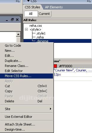 Adobe Dreamweaver CS3 harici dosyadan sayfa içine alma