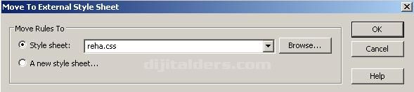 Adobe Dreamweaver CS3 harici dosyadan sayfa içine alma