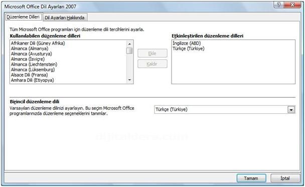 Word 2007 Seçenekleri Popüler Seçeneği