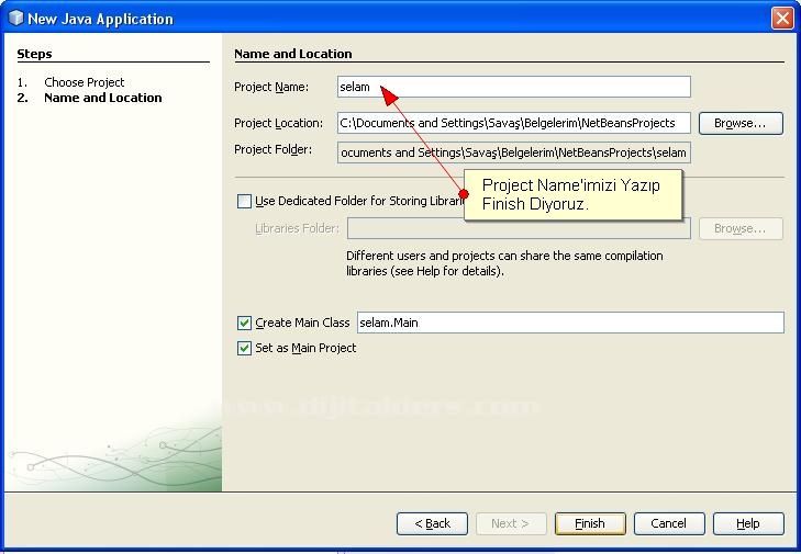 Java İle İlk Program Kodunu Çalıştırılması