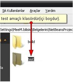 Netbeans Projelerinde Kullanılan Klasörlerin Yerleri Ve Anlamları