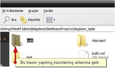 Netbeans Projelerinde Kullanılan Klasörlerin Yerleri Ve Anlamları