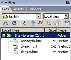 Dreamweaver da site map hazırlama