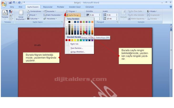 Office 2007 Word Seçenekleripopüler, Görüntü, Yazım Denetleme, Kaydet