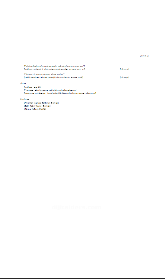 Office 2007 Word Şablonları