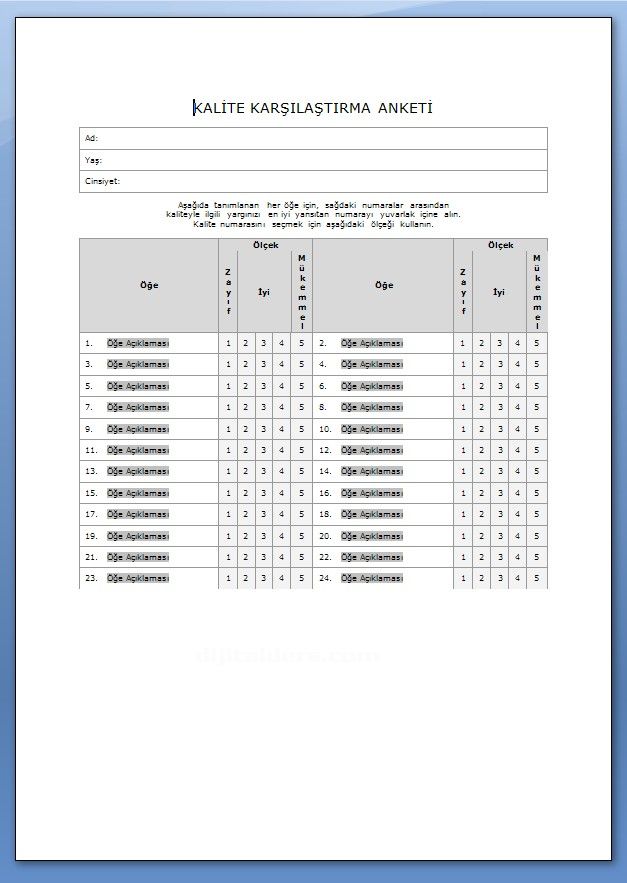 Word Şablonları Başka Kategoriler İlk 4 Tane