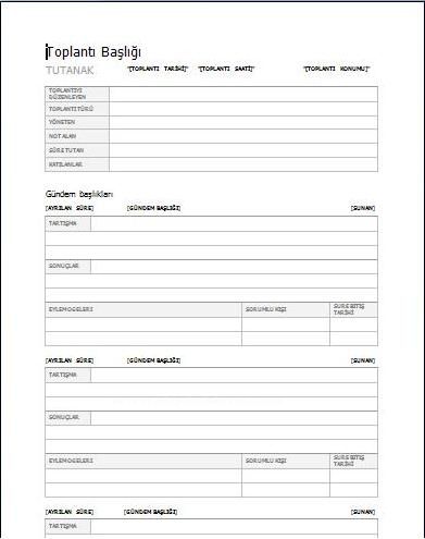 Office 2007 Word Şablonları