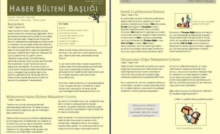 Office 2007 Word Şablonları