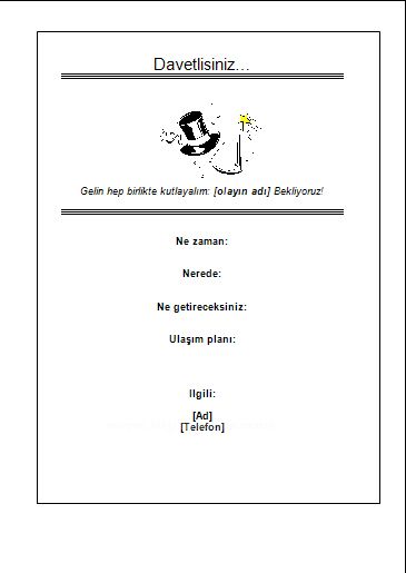 Office 2007 Word Şablonları