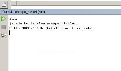 Java Da Kullanılan Escape Dizileri Escape Dizi Örnekleri