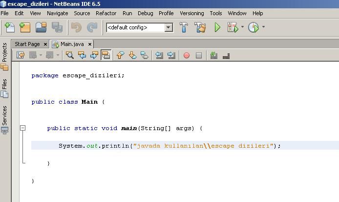 Java Da Kullanılan Escape Dizileri Escape Dizi Örnekleri