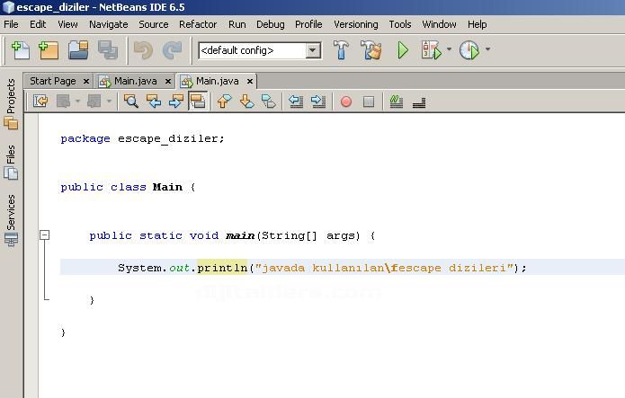 Java Da Kullanılan Escape Dizileri Escape Dizi Örnekleri