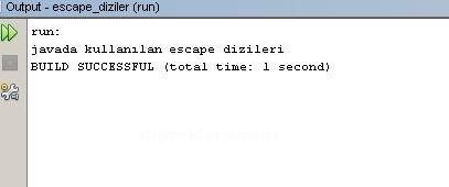 Java Da Kullanılan Escape Dizileri Escape Dizi Örnekleri