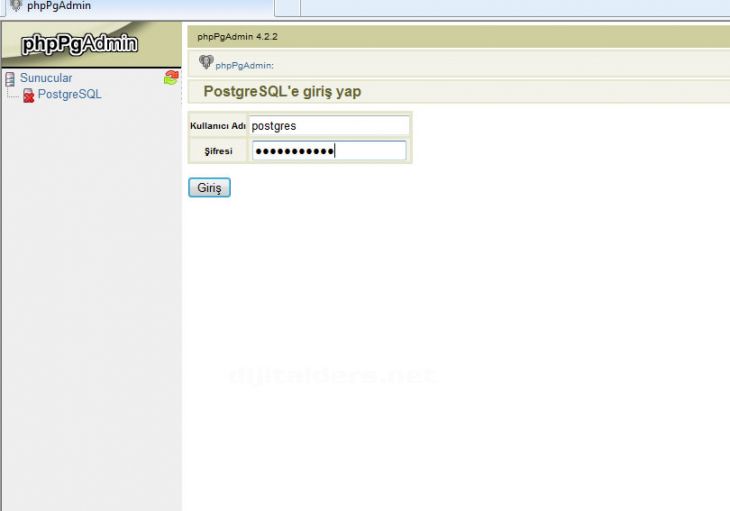 Postgresql ile Database ve Table Oluşturma PgAdmin III, phppgadmin, PgShell ile oluşturulması