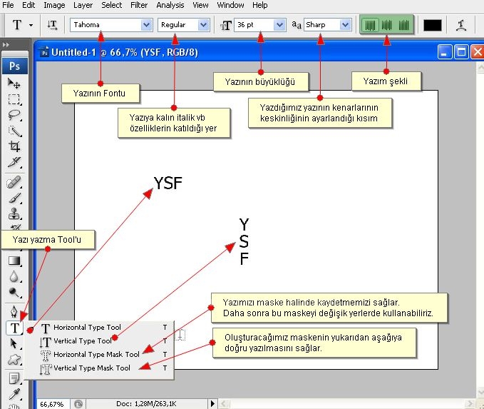 Horizontal Type Tool