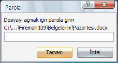 Office 2007 Farklı Kaydet Menüsü