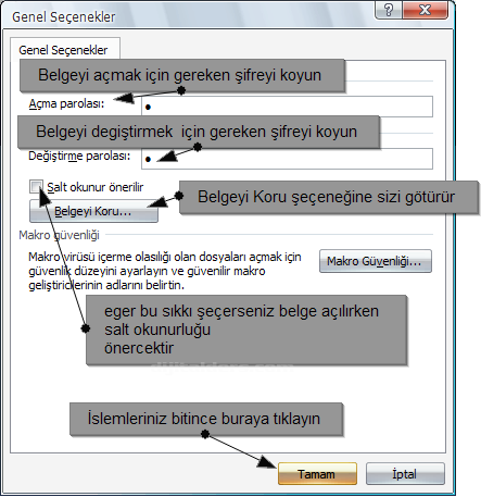 Office 2007 Farklı Kaydet Menüsü