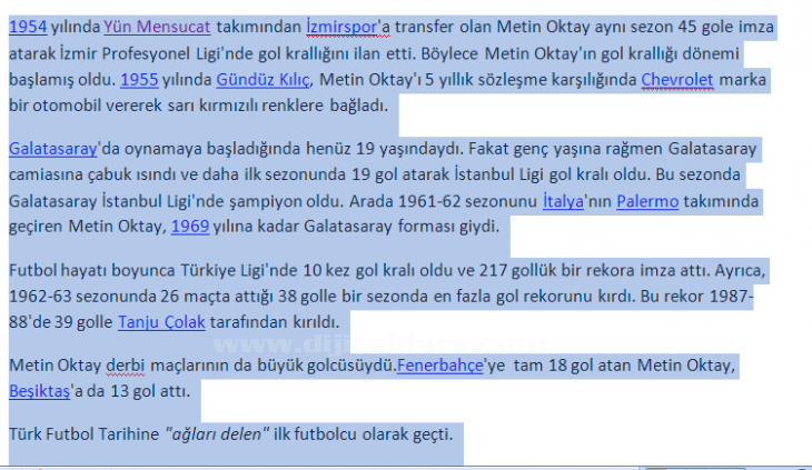 Office 2007 Seçme İşlemleri