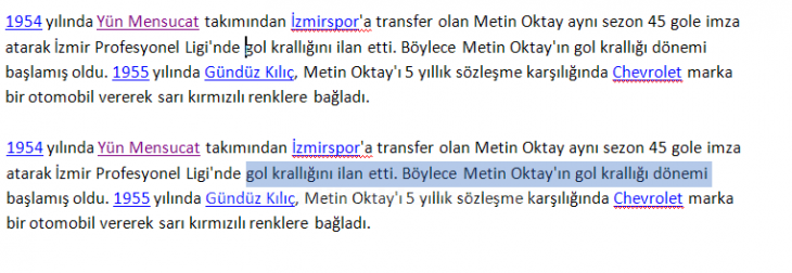 Office 2007 Seçme İşlemleri