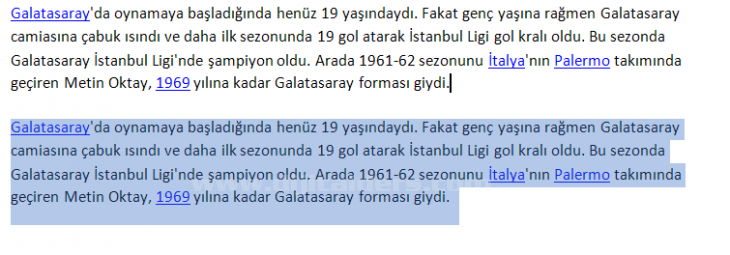 Office 2007 Seçme İşlemleri