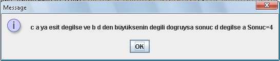 Javada Opeatorler