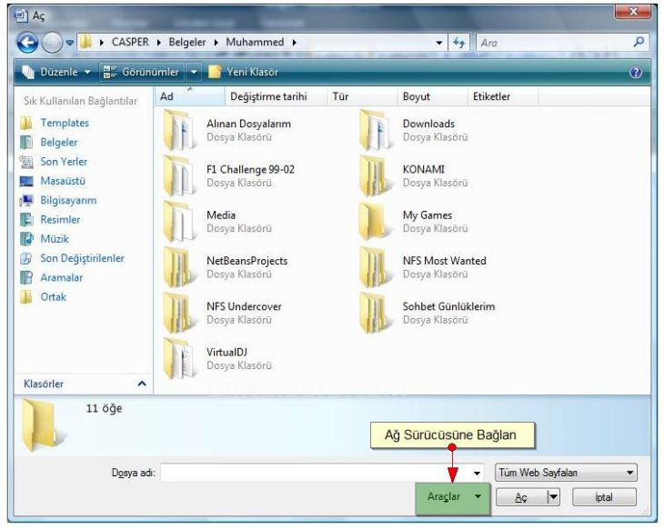 Office 2007 Word Aç Menüsü Seçenekleri
