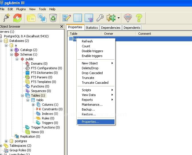 Postgresql Modifying Tables Pgadmin Ve Phppgadmin İle Tabloya Kolon Ekleme, Silme, Kısıtlayıcı Ekleme, Varsayılan Değer Ekleme, Kolon Tipini Ve Adını Değiştirme, Tablo Adını Değiştirme