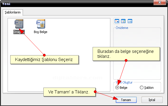 Office 2007 Şablonlar