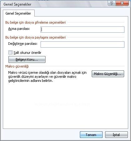 Office 2007 Word Kaydet Menüsü Seçenekleri