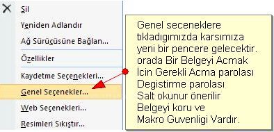Office 2007 Word Kaydet Menüsü Seçenekleri