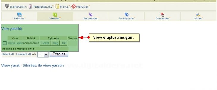 Postgresql View Kullanımısql Ve Phppgadmin Ile Kullanımı