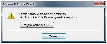 Office 2007 Word Kaydet Menüsü Seçenekleri